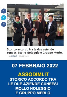 Storico Accordo Tra Le Due Aziende Cuneesi Mollo Noleggio E Gruppo Merlo Copertina