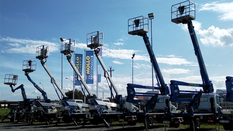 foto della flotta piattaforma autocarrata Siena