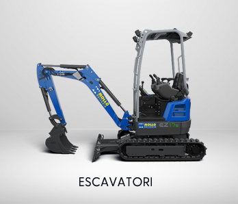 mini e midi escavatori per manutenzione stradale di mollo noleggio