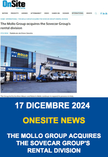 Copertina Onesite News The Mollo Group Acquires The Sovercar Group Rental Division