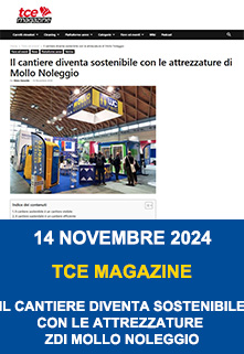 Copertina Tce Magazine Il Cantiere Divente Sostenibile Con Le Attrezzature Di Mollo Noleggio