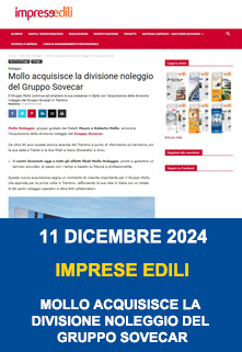 Copertina Impresedili Mollo Acquisisce La Divisione Noleggio Del Gruppo Sovecar