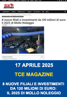 Copertina Tce Magazine 8 Nuove Filiali E Investimenti Da 120 Milioni Di Euro Il 2025 Di Mollo Noleggio
